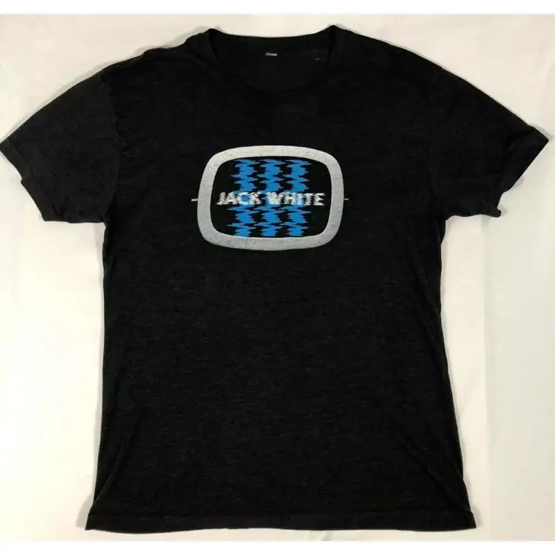 Jack White Television Feedback Black T-Shirt, Available in All Sizes from S to XL