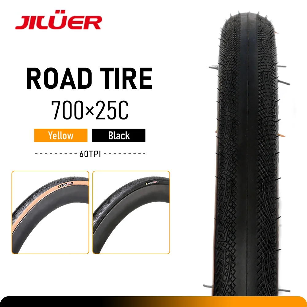 Jicuer Ultra Sport Road bicycle tire GRAND Sport Race 700× 25C Road Bike Gravel Tire Folding Tyre