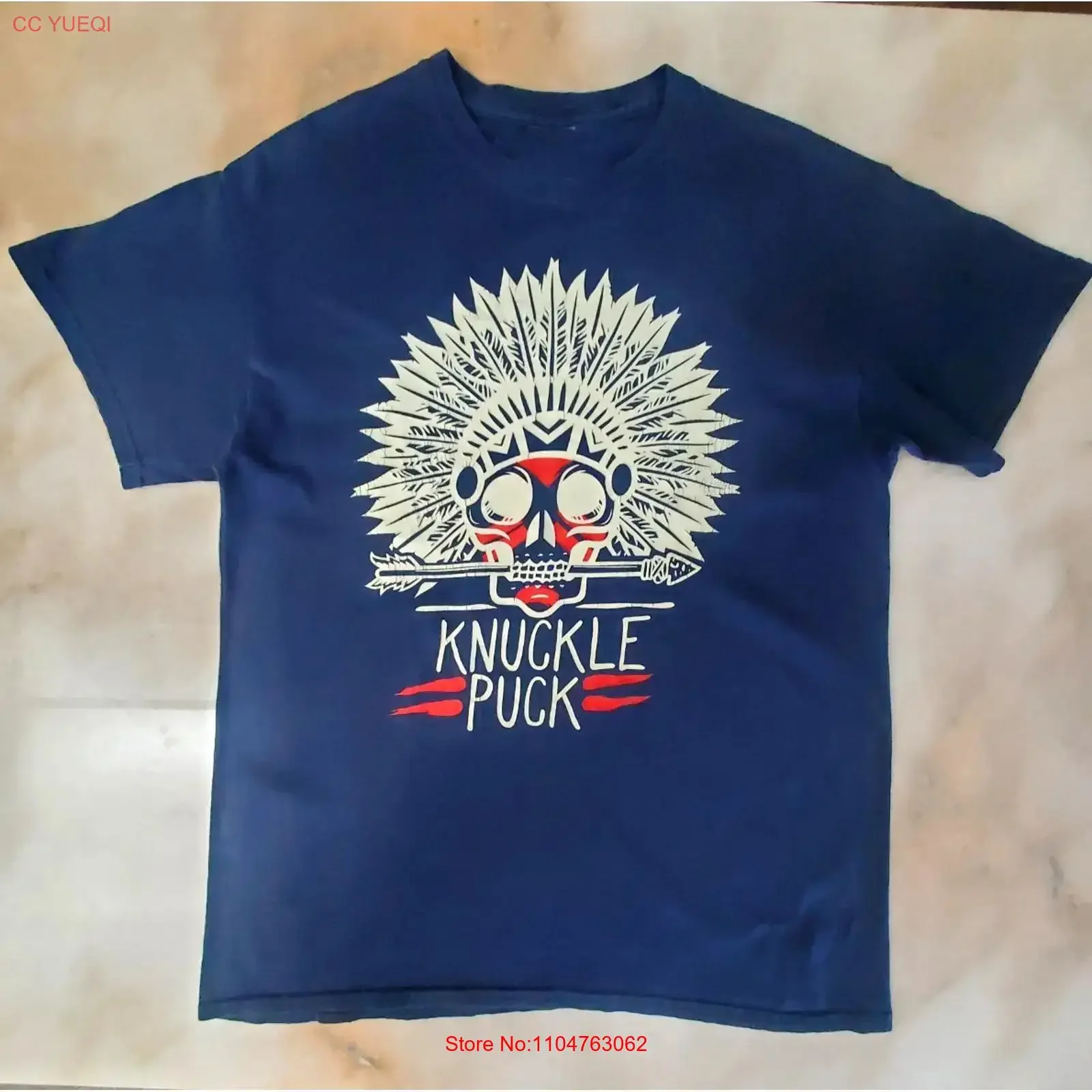 Knuckle Puck Band Concert Album Navy T Shirt All Size S to 5Xl AM807 vintage Washed Soft Casual homme streetwear Breathable
