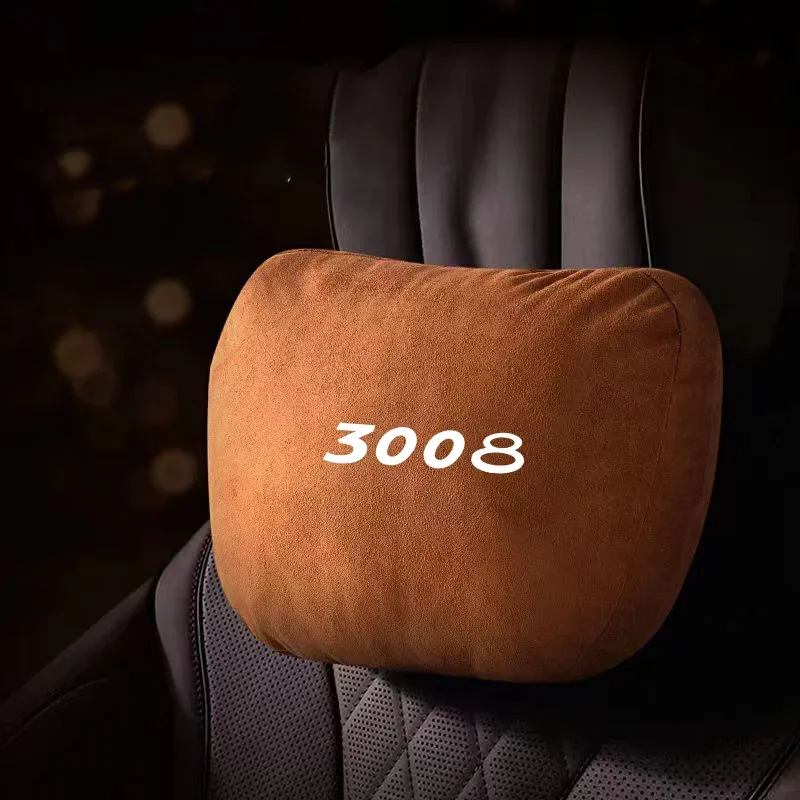 

4S Top Quality Car Headrest Neck Support Seat Soft Neck Pillow for Peugeot 3008 208 2008 207 307 308 108 301 405 Car Accessories