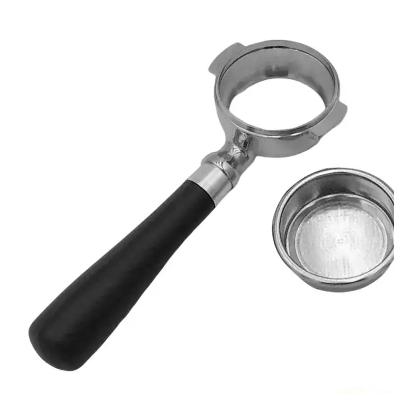 D0AB 58mm Espresso Machine Handle Bottomless Coffee Machine Part for Enhancing Coffee