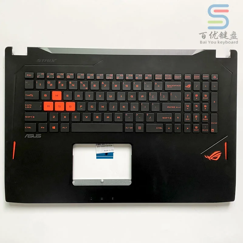 Imagem -03 - Teclado com Shell c para Asus Player Nation Notebook Rog Gl702 Gl702v Vsvmvsk Vmkvt S7v Host Top Cover Acessórios