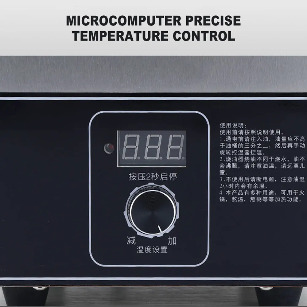 

Hot Oil Barrel Temperature Control Commercial Oil Heating Pot Kitchen Thermostatic Oil Heater