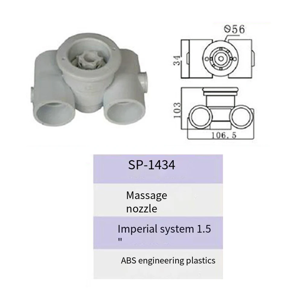 For Relaxing Hydrotherapy Spa Hydromassage Nozzle Stainless Steel Spa Jet Strong Sealing Design Precise Fit Installation