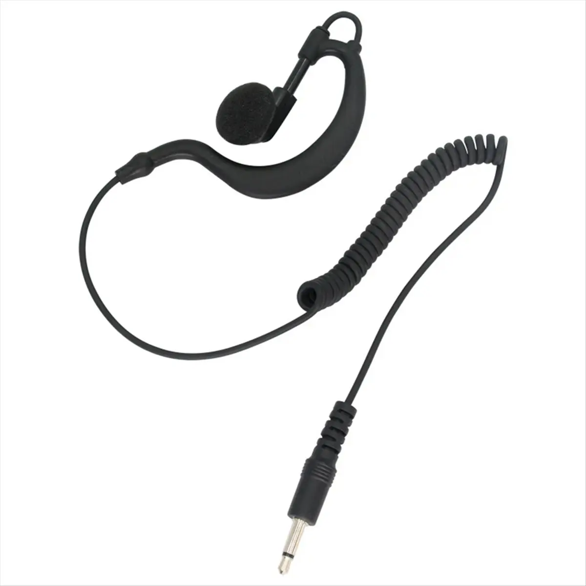 

A64I G Shape Soft Ear Hook Earpiece Headset 3.5mm Plug Ear Hook for MP3 Smartphones Walkie Talkie
