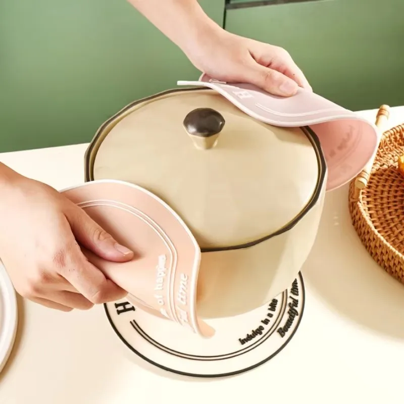 

French INS Style PVC Round Coaster Heat-insulated and Anti-scald Table Mat Non-slip Oil-proof Cup High-grade Placemats