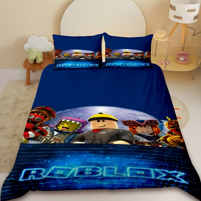 

Roblox Duvet Cover Roblox Cartoon Game Teens Bedding Set Comforter Cover Soft Bedroom Dormitory Decor Best Gifts