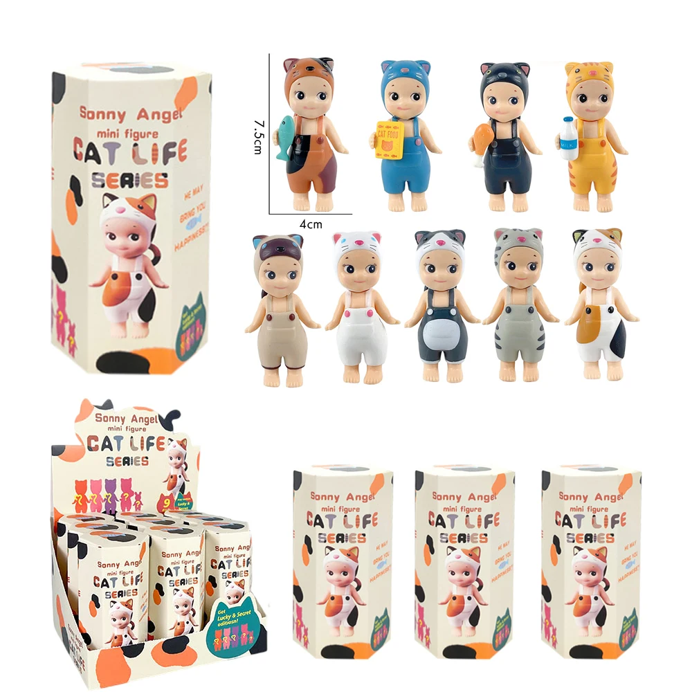 

Cats Life Blind Box - Random Cat Action Figure Mystery Toy for Collectors, Christmas Birthday Gifts Kids Children