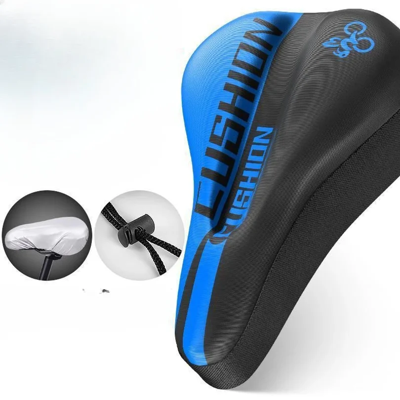 New Thickened Road Seat Bicycle Cushion Cover MTB Mountain Bicycle Silicone Cushion Thickened Road Seat Ultra Soft Cushion Cover