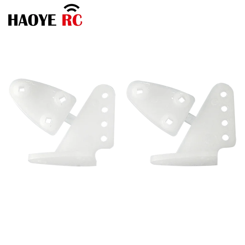 10 Pcs Haoye Nylon Pin Horn/ Zip Horns Without Screws 3 Hole/4 Hole RC Airplanes Parts Electric Planes Foam  Model Accessories