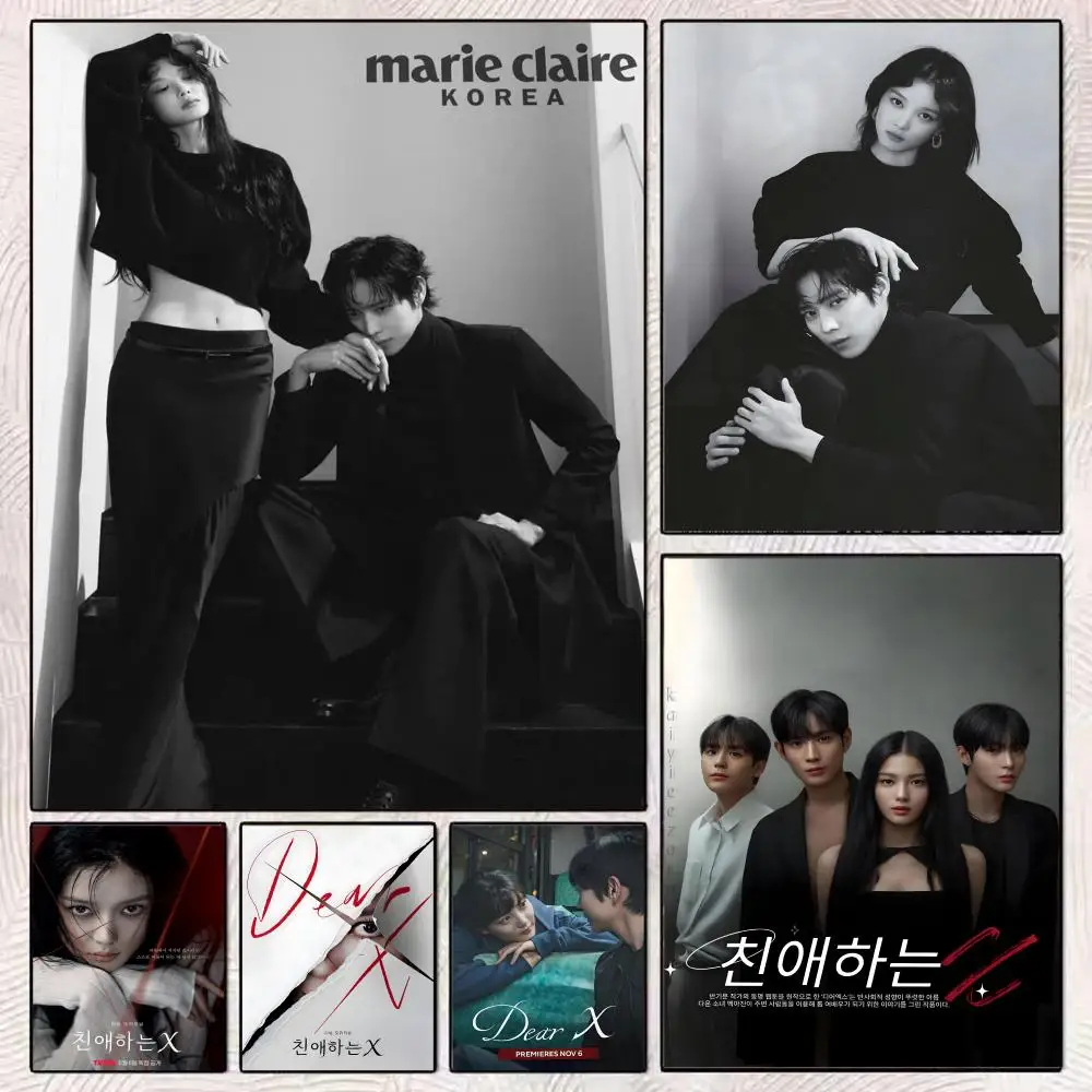 

New Korean Drama D-Dear X Poster HD Art Mural Wallart Poster Waterproof Vintage Print Decor for Home Decoration DIY Durable