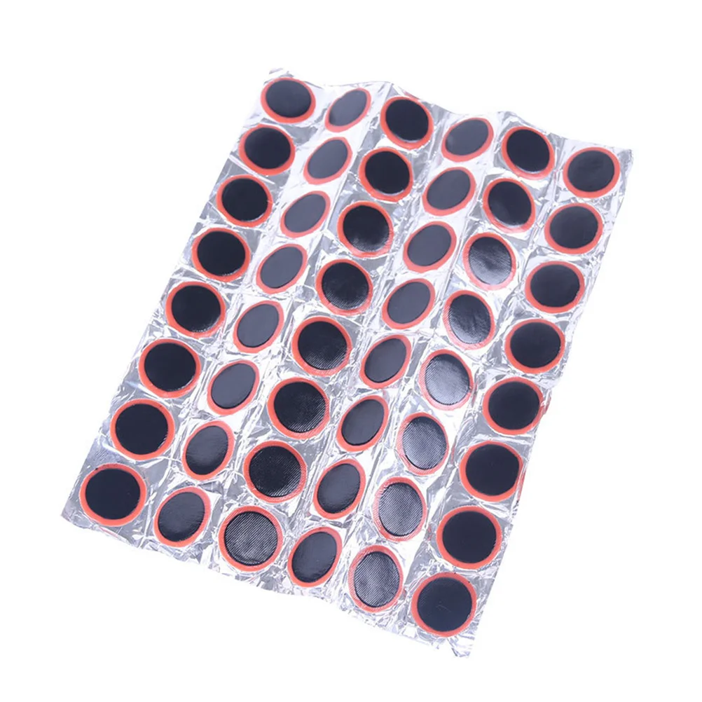 48pcs 25mm Motor Bike Tire Inner Tube Puncture Rubber Patches Repair Kit tire patch patch repair kit