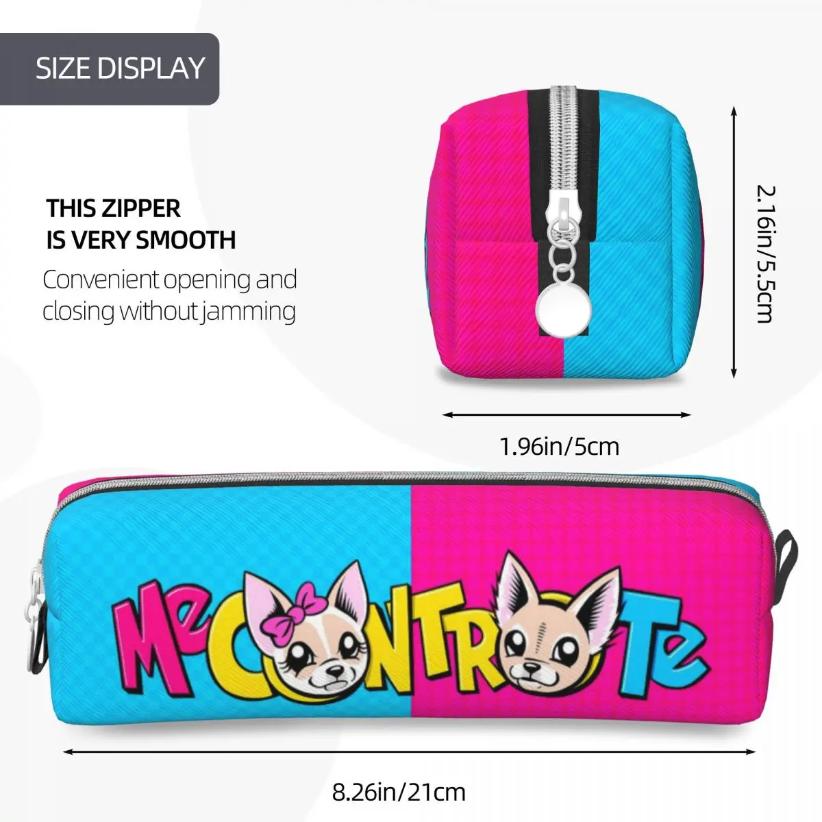 Imagem -04 - Contro te Pencil Case Pen Bolsa para Meninas e Meninos Lápis de Grande Capacidade ME