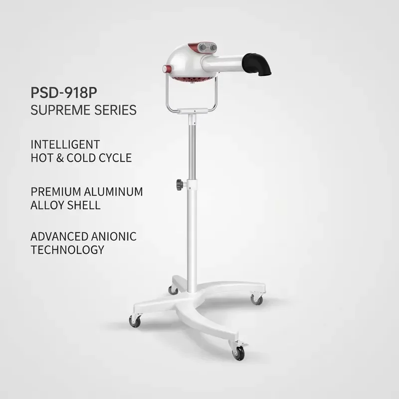 PSD-918P Ion Vertical Pet Dryer | Professional Pet Grooming Hair Dryer with Charging Function, 1800W Hot and Cold Cycle