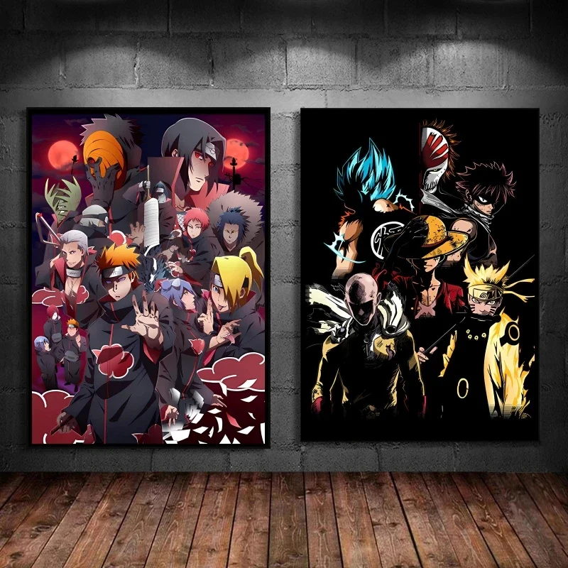 

Canvas Prints NARUTO Akatsuki Wall Stickers Decoration Paintings Children's Bedroom Decor Christmas Gifts Aesthetic Poster