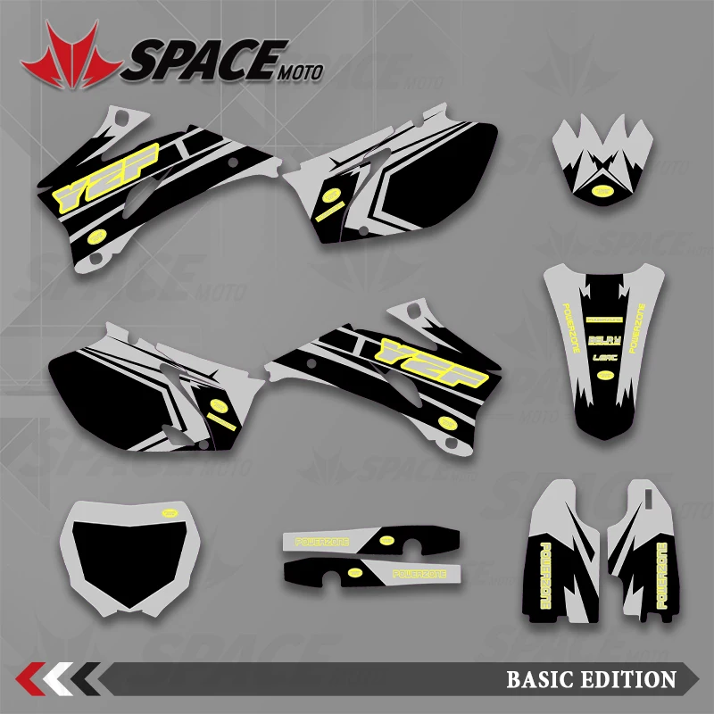 

SPACE MOTO Graphics Background Decals Stickers Motorcycle For YAMAHA 06-09 YZF250 450