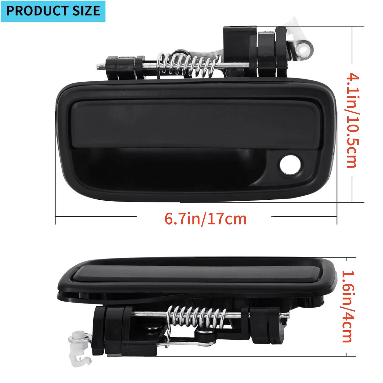 1 Set For Toyota Tacoma 69220-35020 Car Front Left & Right Outside Exterior Door Handle For Toyota Tacoma 1995-2004 6921035020