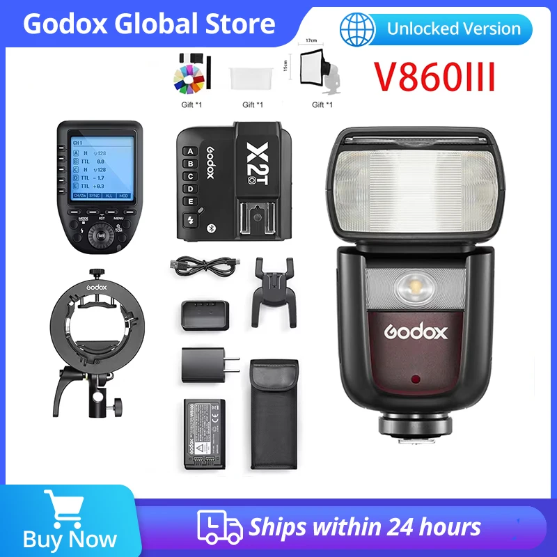 Godox V860III V860 III Speedlite Camera Flash E-TTL HSS Flash Light for Canon Sony Nikon Fuji Olympus Panasonic Pentax Camera