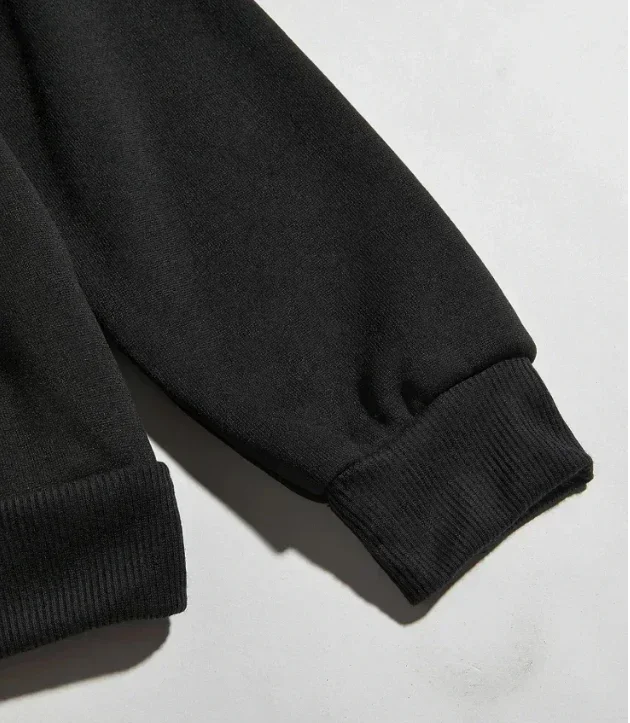 2025 الخريف الشتاء شيطان القاتل أنيمي 100% القطن الخالص هوديس الرجال المطبوعة Harajuku كبير فضفاض سترة غير رسمية Y2k #4