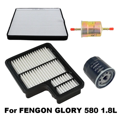 Juego de filtros para DONGFENG FENGON GLORY 580 1.8L 2016-2021 TRAUM SEEK5 2018 DFSK DFM Kit de filtro de aceite de aire de motor de combustible Accesorios