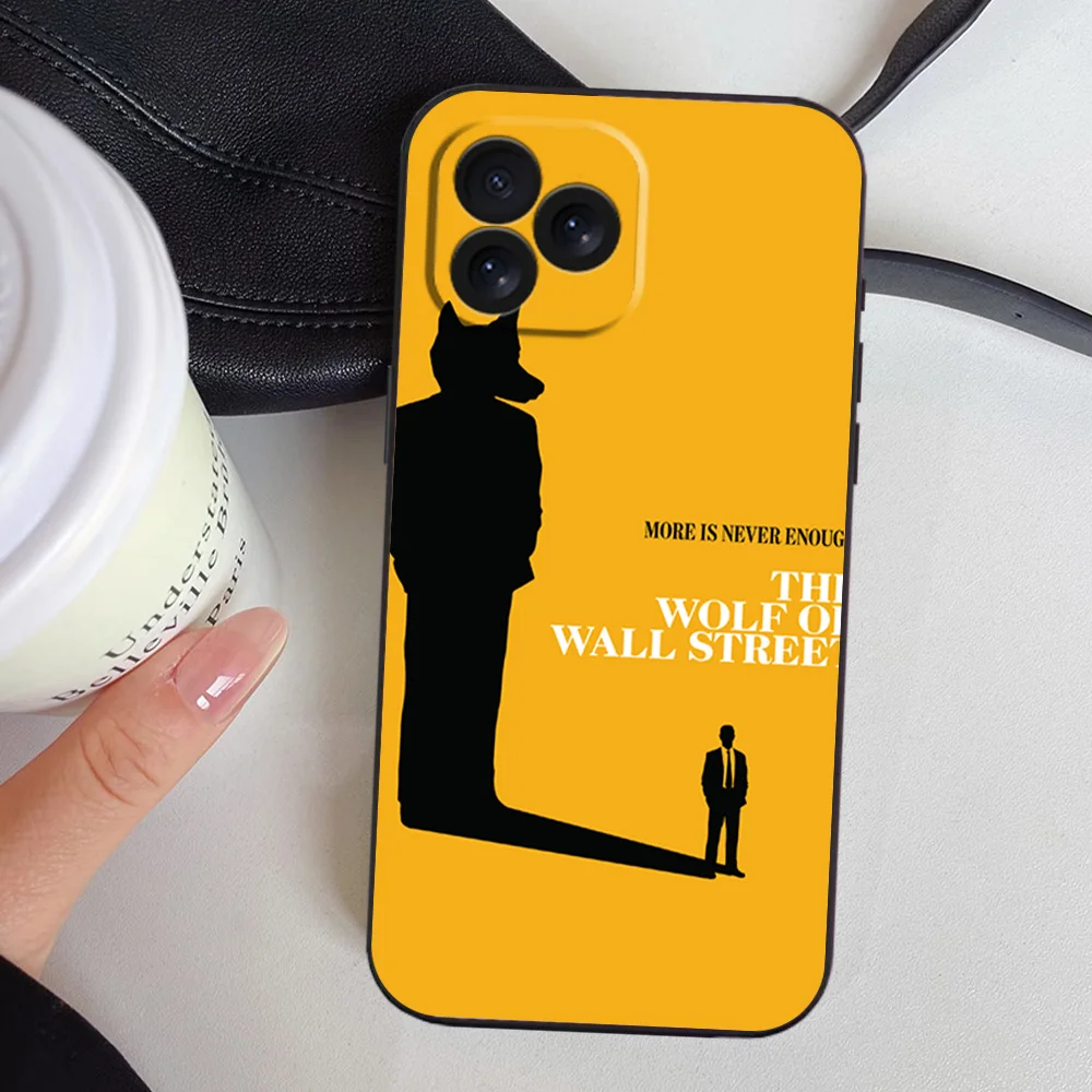 Classic Movie The-Wolf-of Wall-Street Phone Case for iPhone 12 11 13 14 15 16 Max Pro Plus Black Soft Silicone Cover