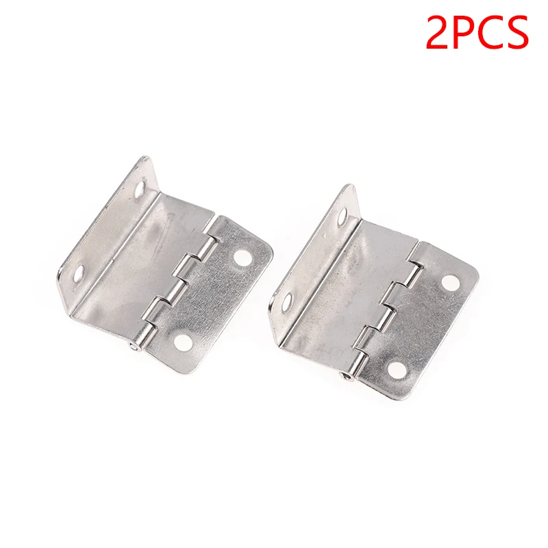 2Pcs Cabinet Hinge 41mm Door Luggage Furniture Jewelry Wood Boxes 4 Holes Three-Folding Hinges Furniture Decoration