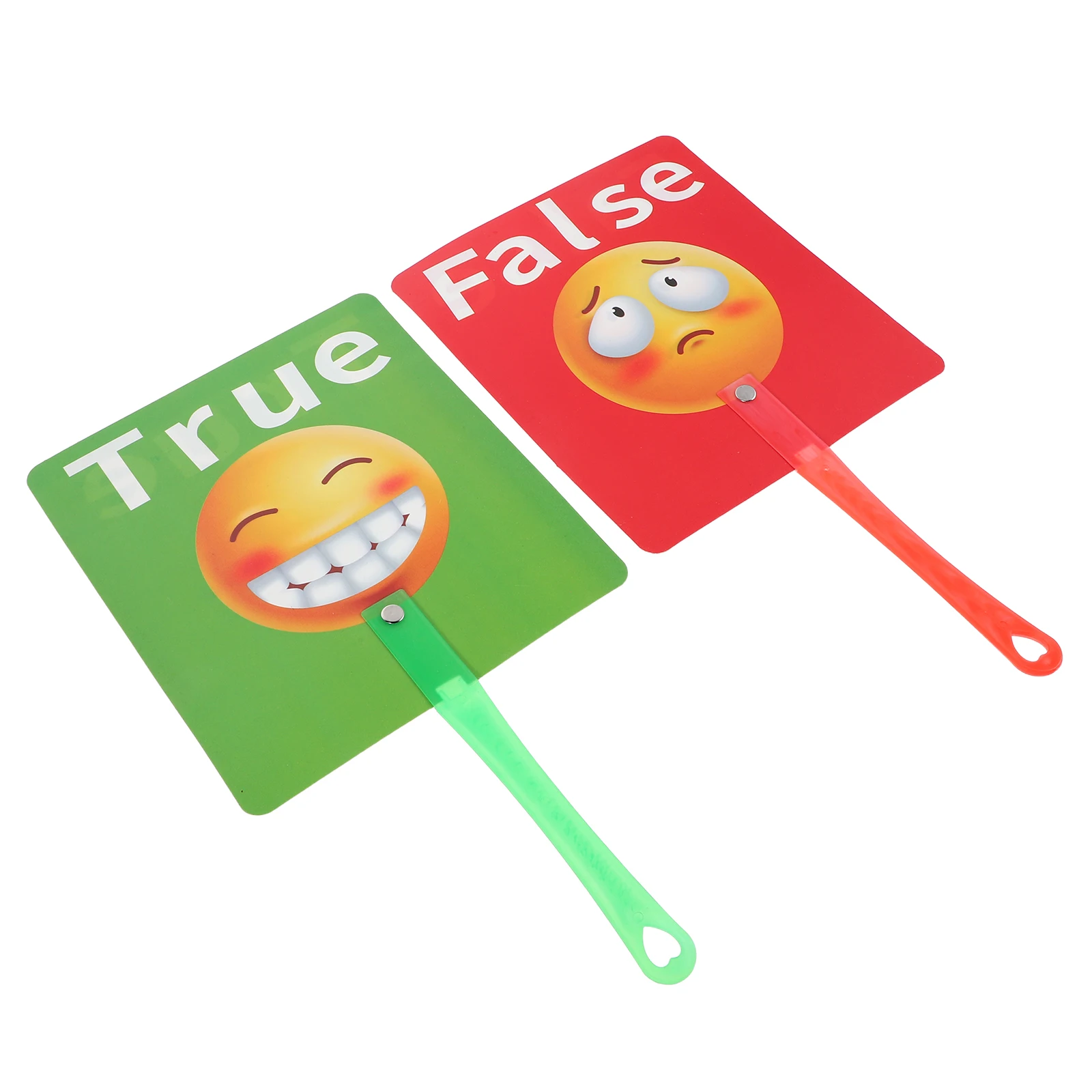 

2 Pcs Early Education The Hand Card Auction Answer Paddles Handheld Voting Game Board Judging Signs Thumb