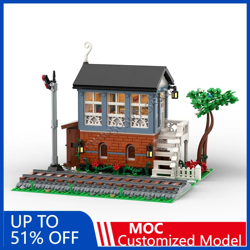 1147 PCS Scatola di segnalazione di costruzione MOC Personalizza il design modulare del blocco di costruzione Design creativo Giocattolo educativo di Natale fai da te Regalo