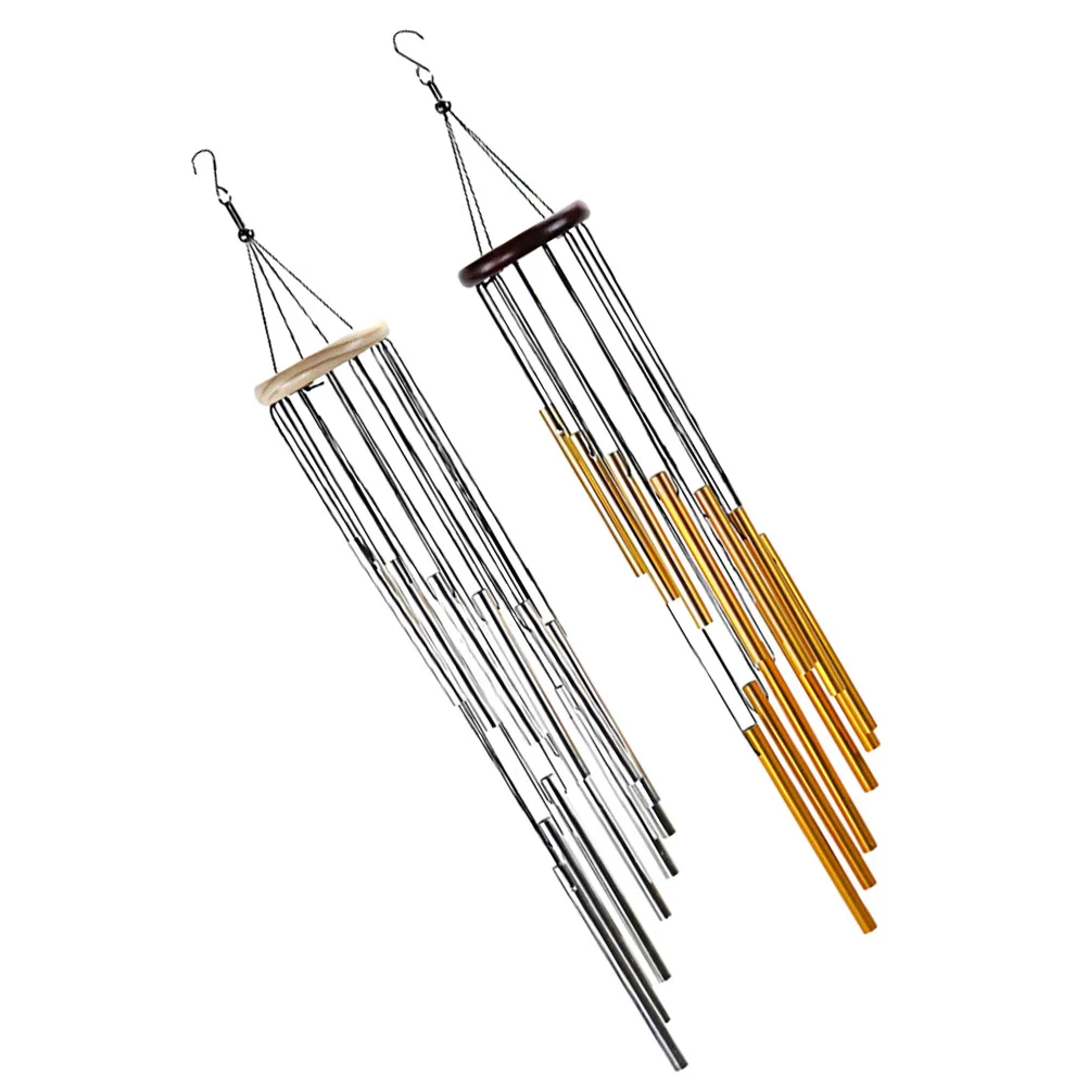 

2Pcs Wind Chime Delicate Durable Hanging Decoration Yard Garden Patio Window Soothing Sound Outdoor Wind Chime