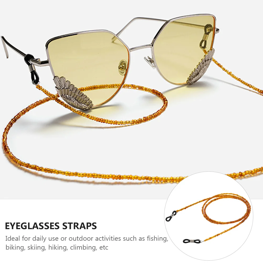 

3 Pcs Glasses Chain Eyeglasses Lanyard Holder Strap Ropes Brown Sunglasses Hanging Fixing Accessories Man