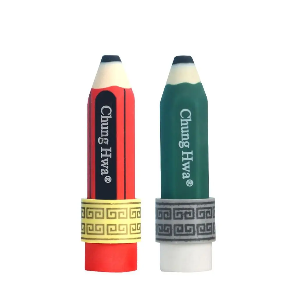 Less Rubber Debris Pencil Wiping Eraser Good Flexibility Writing Drawing Art Pencil Eraser Pencil Shape Handwriting