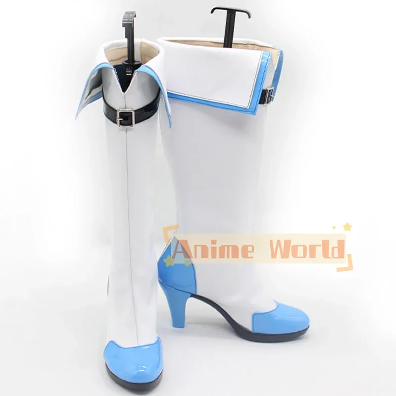 Diosa de la victoria: Nikke Maiden Ice Rose zapatos botas de Cosplay botas de Carnaval de Halloween hechas a medida