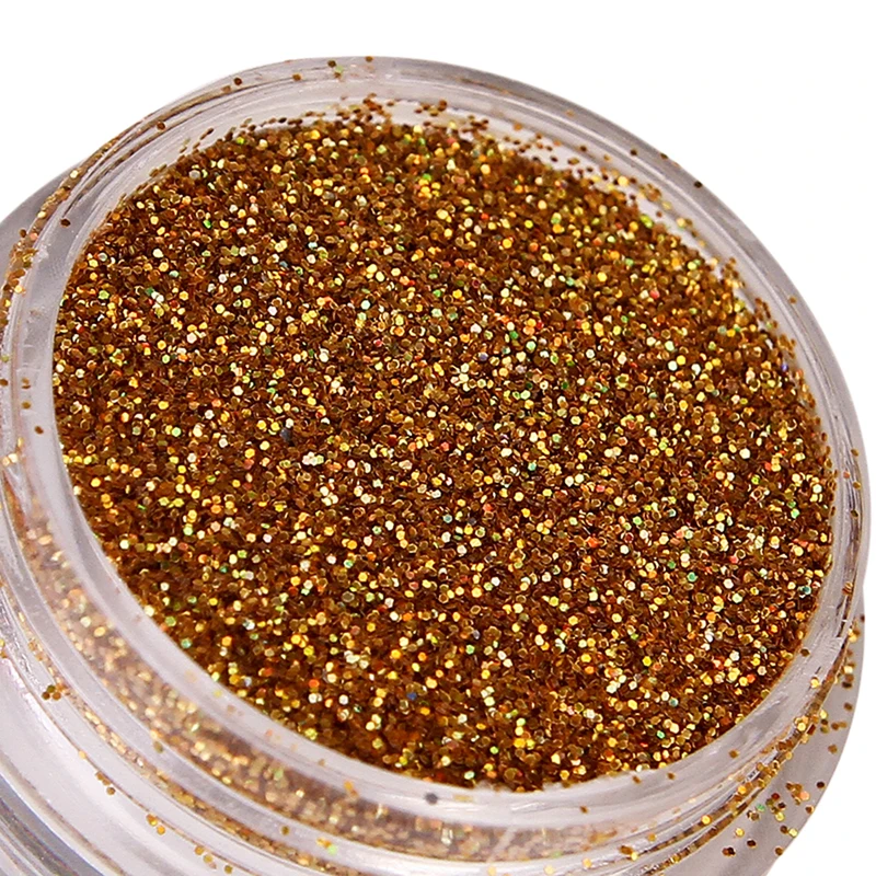 Shiny Gold Silver Nail Glitter Powder Flakes for Manicure Polish DIY Nail Art Decorations