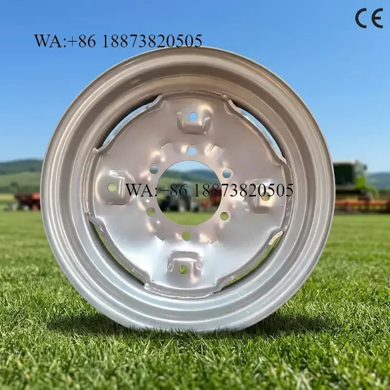 Steel Wheel Rim 16x4.5 16x4.50 16x4.5F 16x4.50E for 6.50-16 Tire Compact Tractor Agricultural Implement