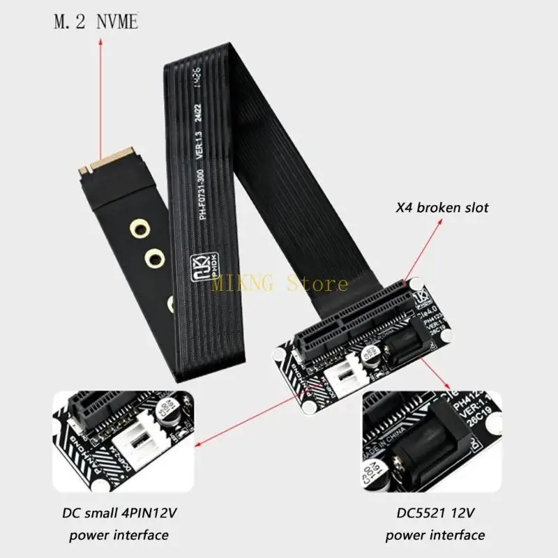 M.2 PCIe To PCIe4.0 4X Graphics Expansion Card for M.2 2230 2242 2260 2280 SSDs Best Sale