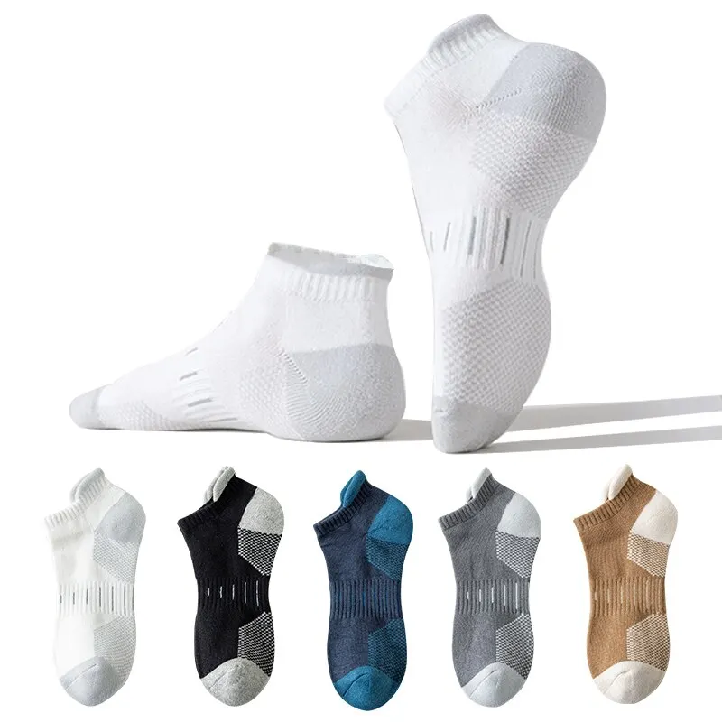 3Pairs/lot Men Sports Sock Set Breathable Deodorant Baketball Running Socks Fashion No Show Fitness Socks For Men