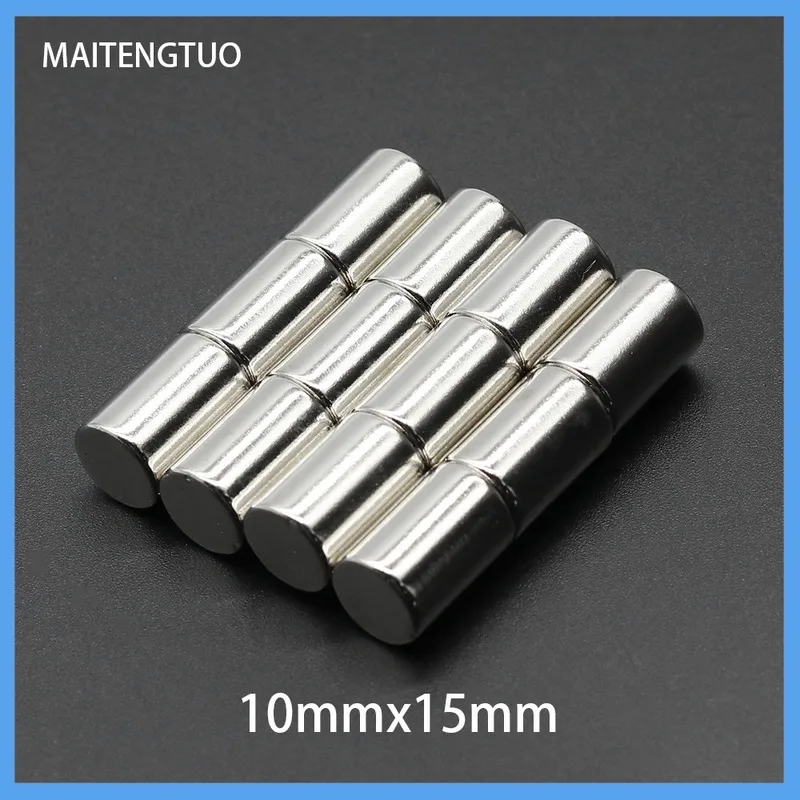 

2~50PCS 10x15mm Circular Magnets 10mm x 15mm N35 Neodymium Magnet strong Dia 10*15 Permanent NdFeB Magnets disc