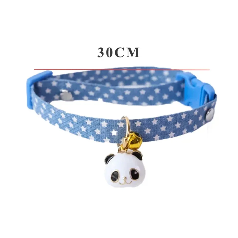 Cat Bell Pet Collar with Bell Fruit Pattern Colorful Dog Collar Kitten Leads Adjustable Safety Pet Ring Necklace Cat Accessories