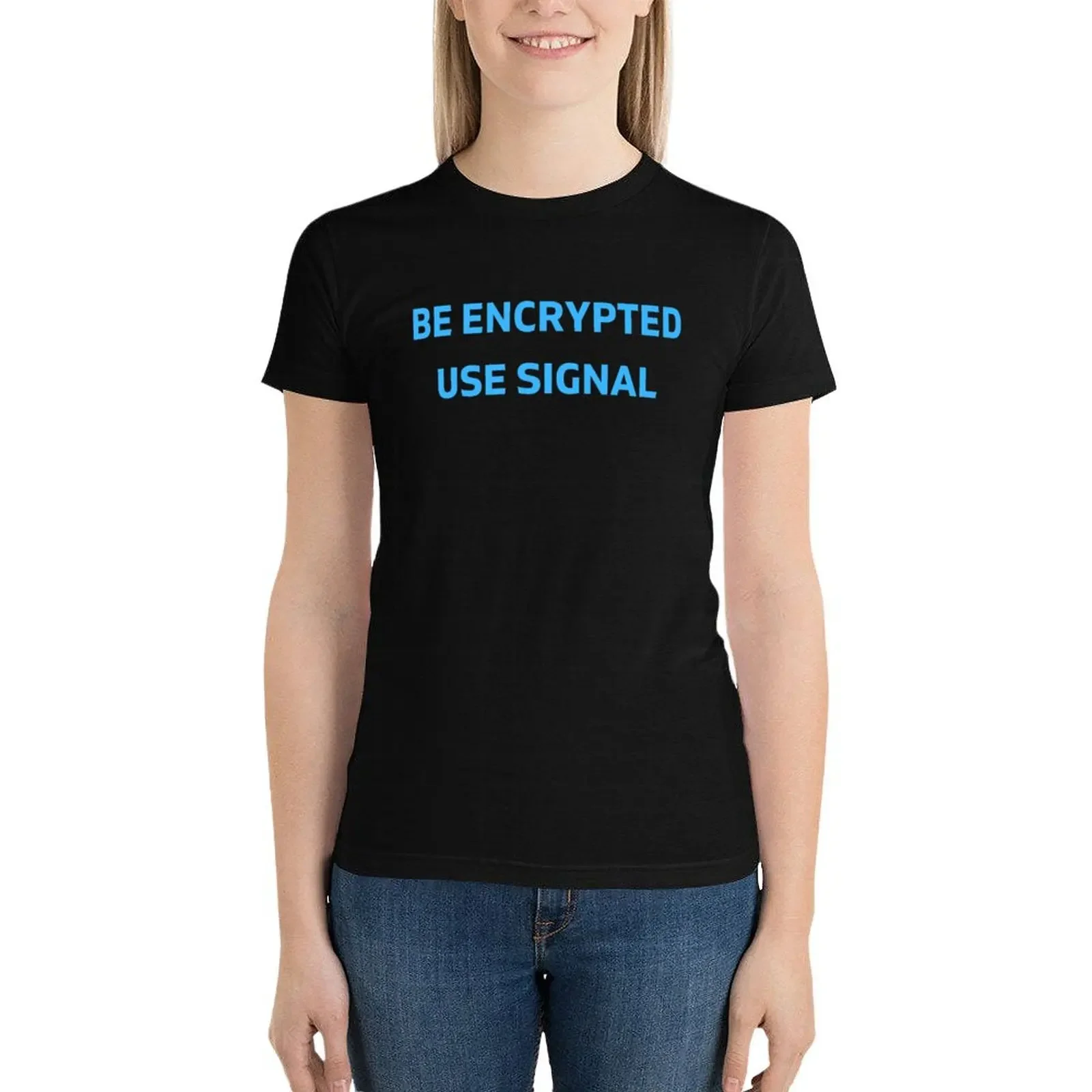 Use Signal T-Shirt graphics plus size tops oversized lady clothes plain t shirts for Women