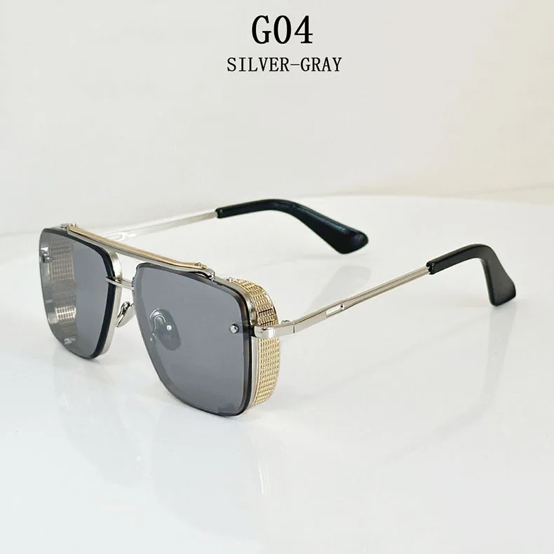 Metall Punk Sonnenbrille Für Männer Vintage Quadratische Mode Gläser 2024 Urlaub Sonnenbrille Frauen Trendy Gafas De Sol Hombre Zonnebril – Detail 8