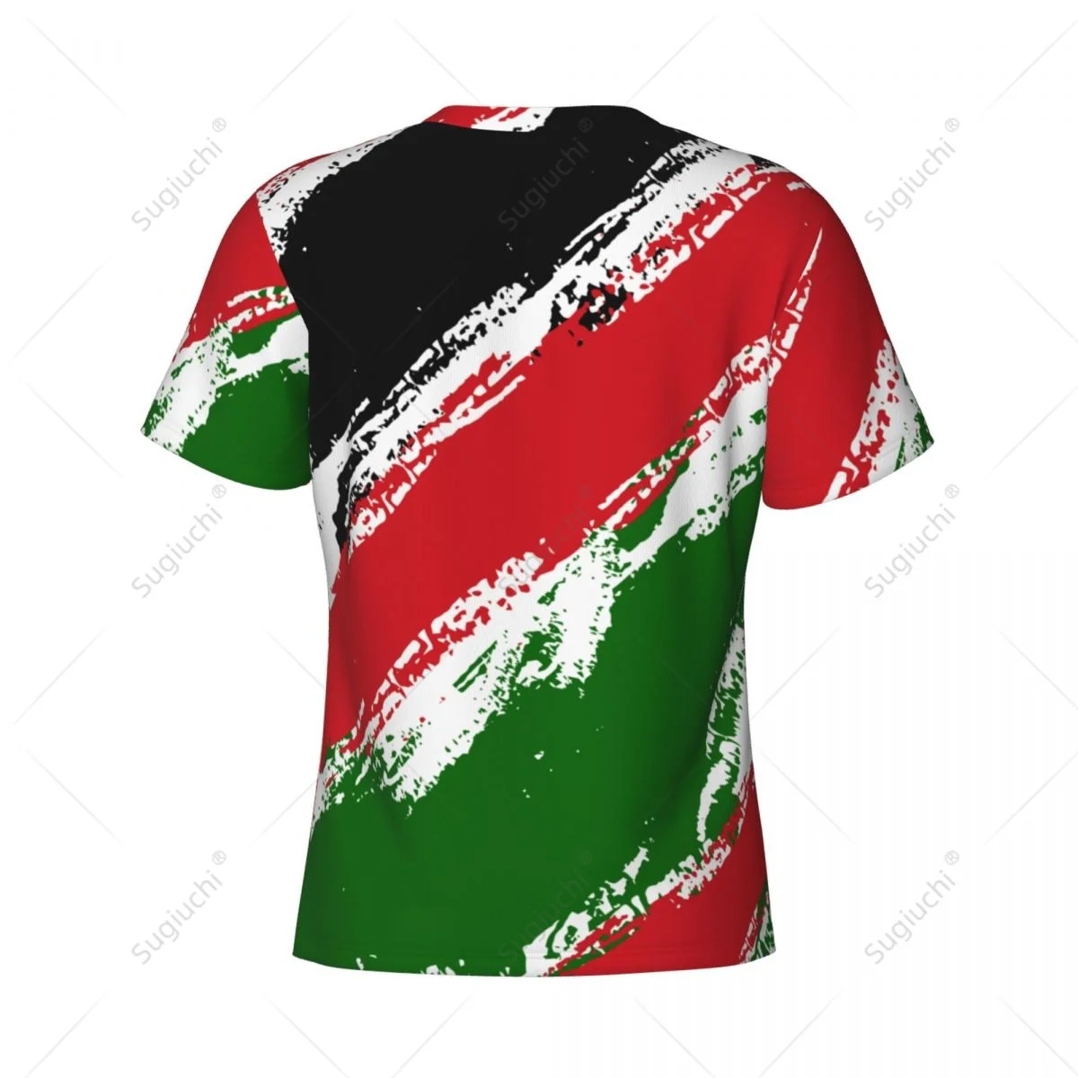 Custom Name Nunber Kenya Flag Color Men Tight Sports T-shirt Women Tees jersey For Soccer Football Fans