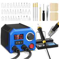 Wood Burning Machine Dual Pyrography Pens Wood Burning Tool Digital Adjustable Temperature Wood Burning for Pyrography Artworks