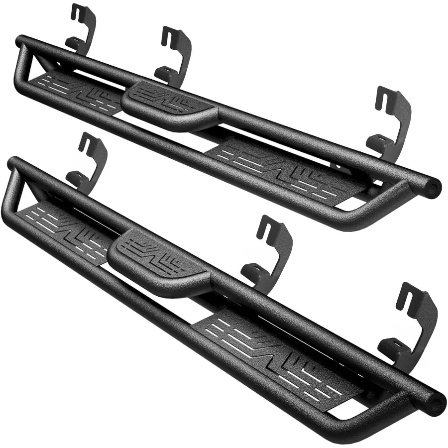 

6.5 Running Boards Drop Step Compatible with Chevy Silverado 1500 20072018 Crew Cab Carbon Steel Side Steps Nerf Bars for Enhan