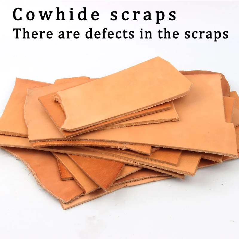 Planted tanned leather DIY carving, hand training, cowhide leather material, scraps, crushed leather by weight, tree cream leath