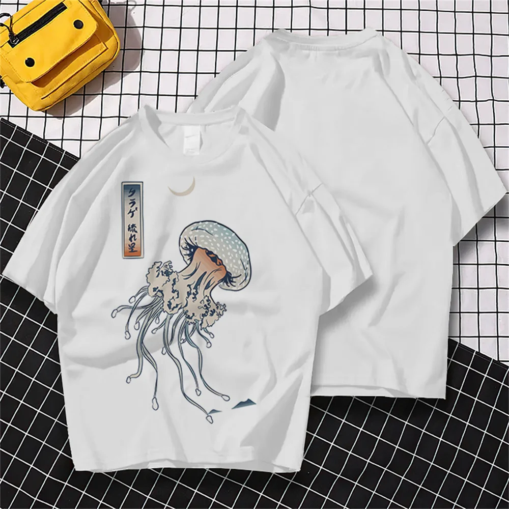 

Летняя модная футболка, новинка, футболки с 3d рисунком морской жизни, мужские топы с коротким рукавом, свободная уличная футболка большого размера, блузка Ko