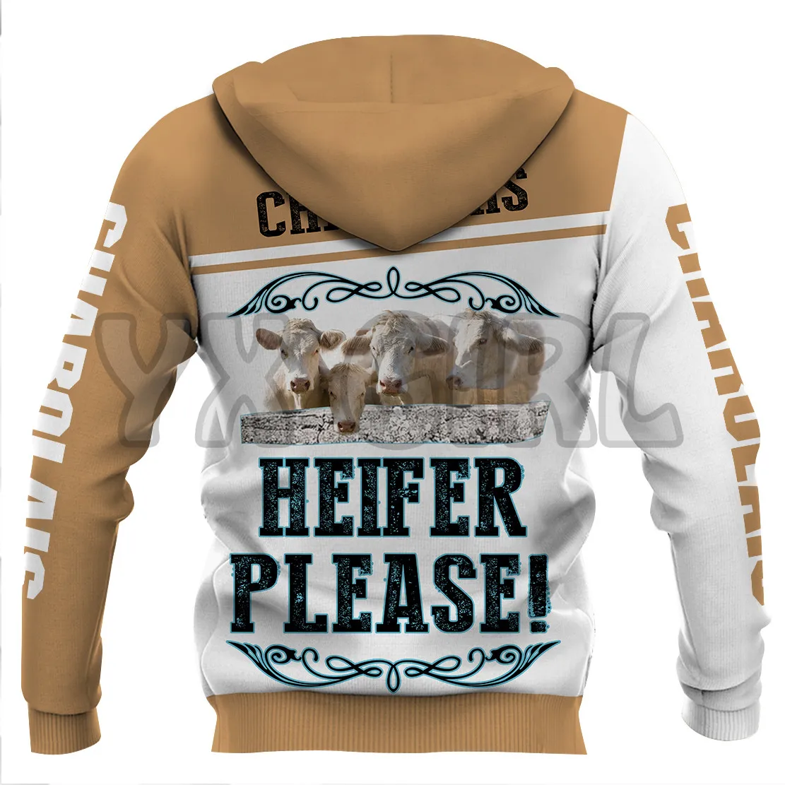 Charolais Heifer Please  3D Printed Hoodies  Unisex Pullovers Funny Dog Hoodie Casual Street Tracksuit