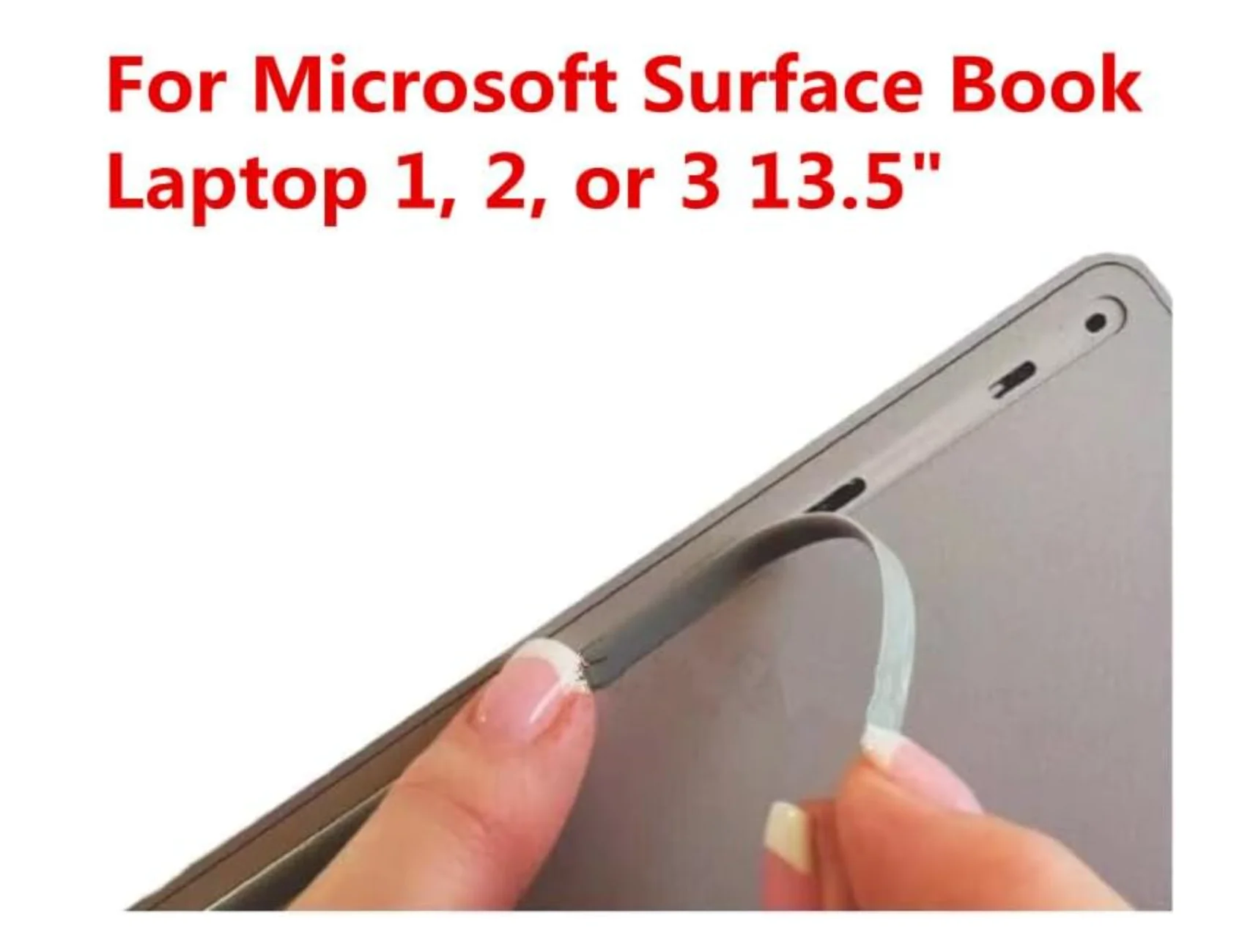 Zamiennik gumowych nóżek do laptopa Microsoft Surface Book 1, 2 lub 3 13,5 cala do dolnej obudowy laptopa Antypoślizgowy silikon — zdjęcie produktu 3