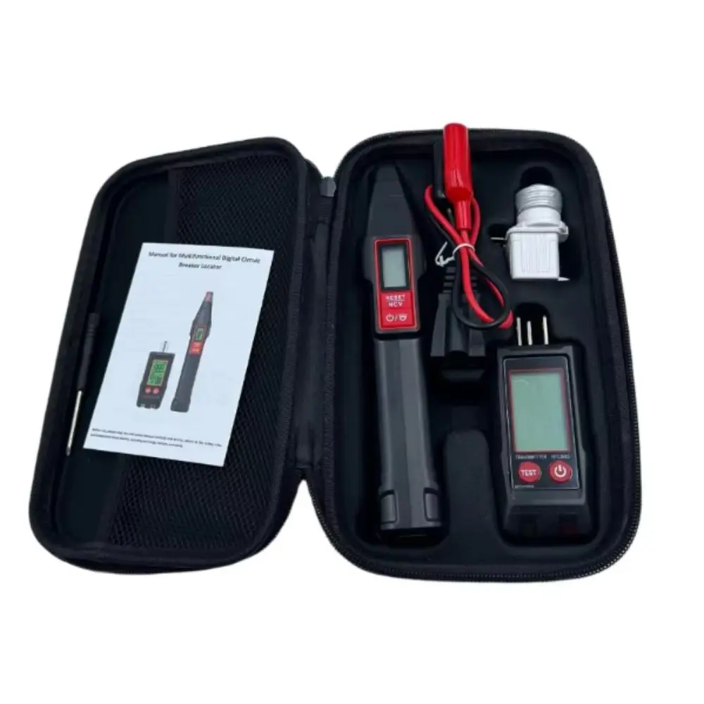 Handheld Receiver Circuit Breaker Finder Automatic Detection Branch Line Review GFCI Check Digital Display for US Plug
