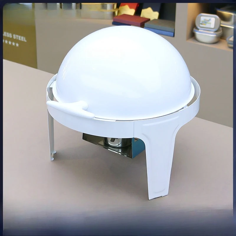6L White Spherical Alcohol Stove Stainless Steel Buffet Stove Hotel Restaurant Stove