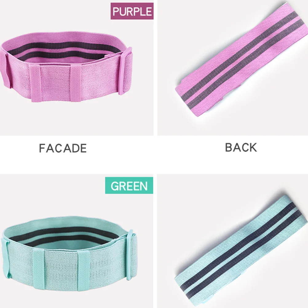 

Thickened Adjustable Yoga Hip Training Resistance Band Green Non-Slip Elastic Loop for Women Squats Hip Thrusts Fitness Exercise